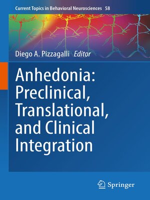 cover image of Anhedonia